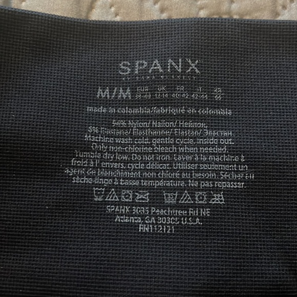 SPANX Seamless moto legging Indigo Sky. Size M Tummy Control Legging - Picture 6 of 9